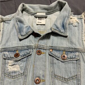 H&M Light Blue Denim Vest